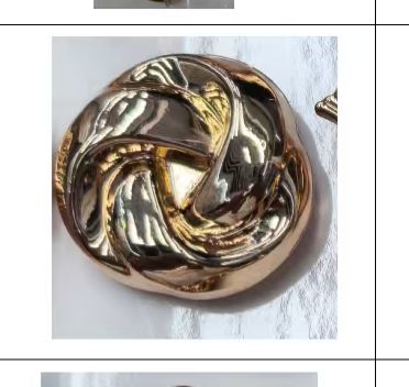BOTON IRREGULAR ORO 2606-1