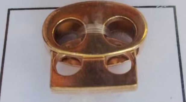 AHORCADOR ALMEJA METAL ORO