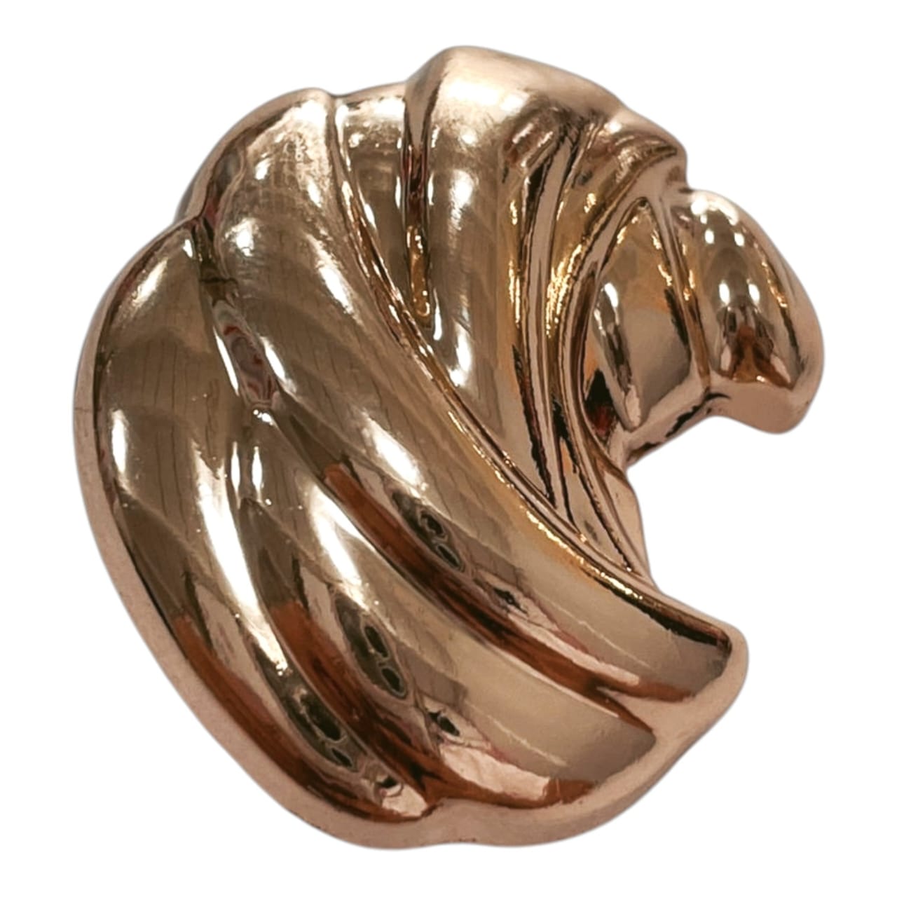 BOTON PRENDEDOR IRREGULAR ORO ROSA JHS-124