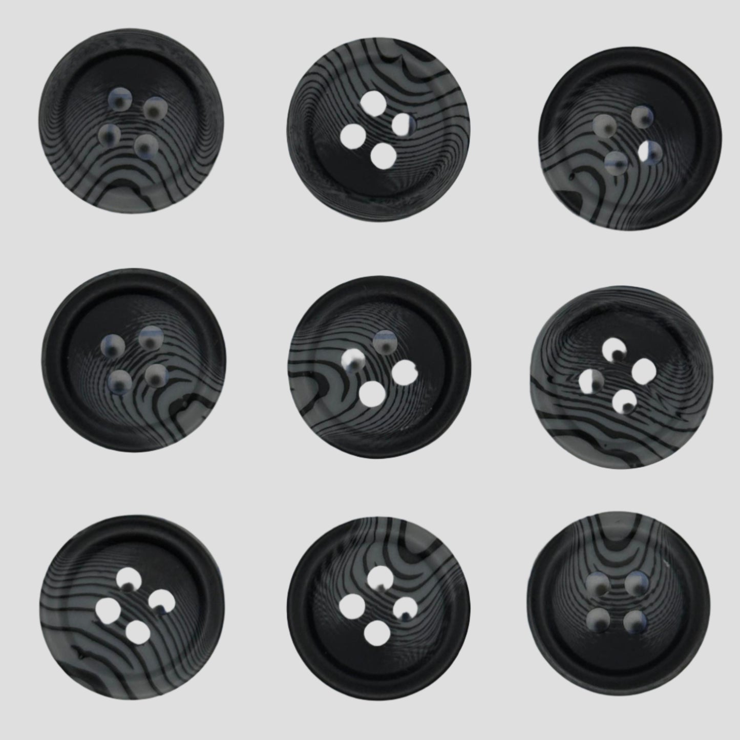 BOTON SASTRE BASTON MATE NEGRO #24