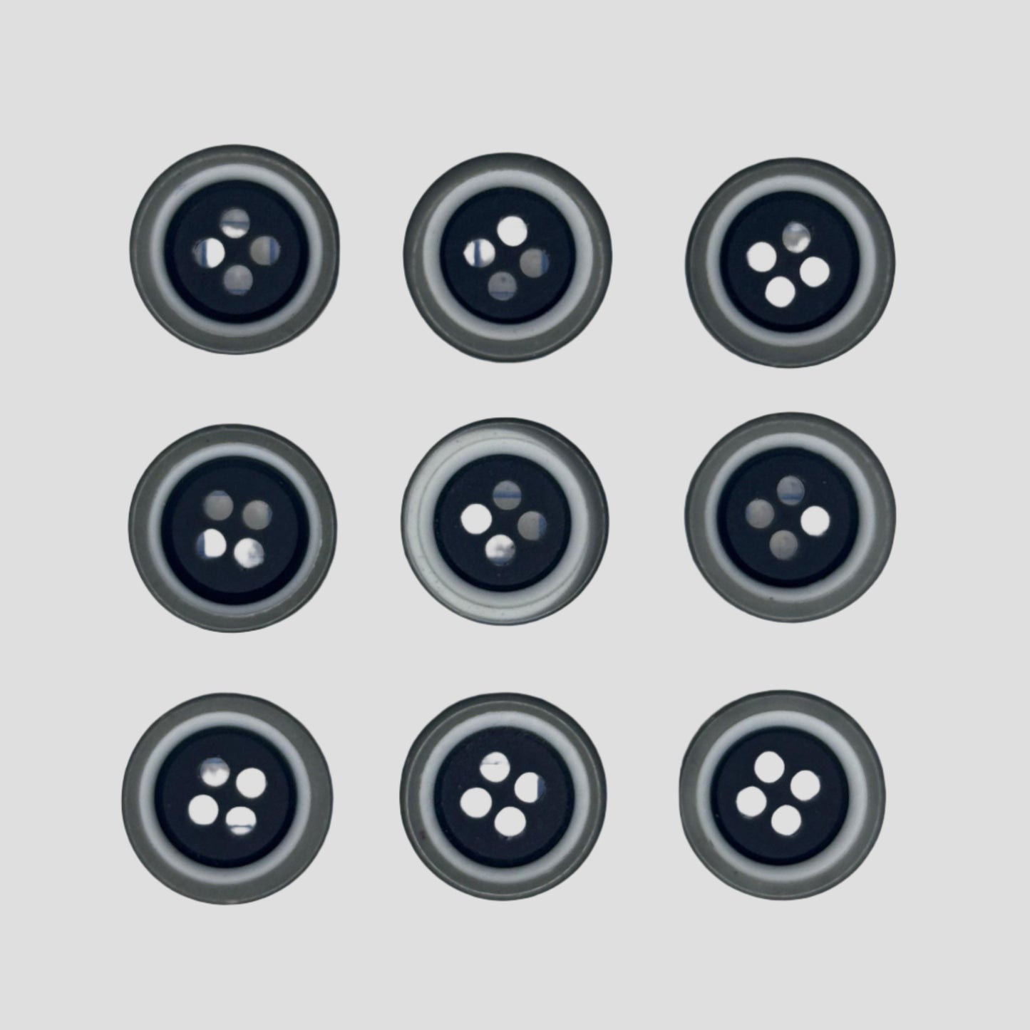 BOTON SASTRE BICOLOR GRIS #24