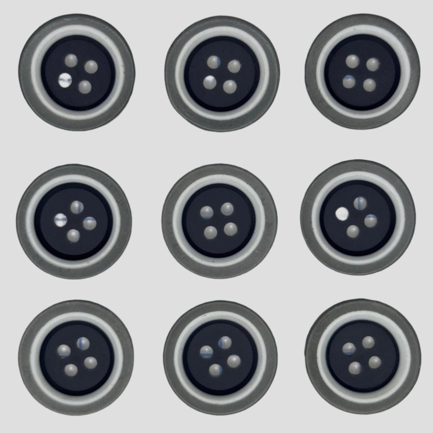 BOTON SASTRE BICOLOR GRIS #32