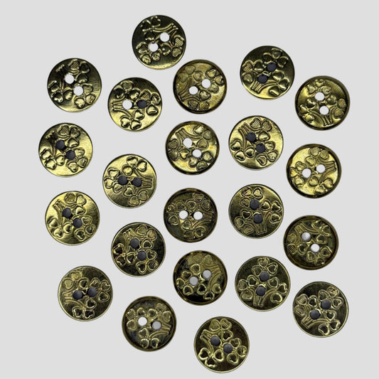 BOTON DE FLORES MACETA #24 ORO