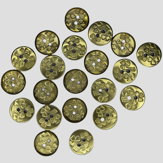 BOTON DE FLORES MACETA #30 ORO