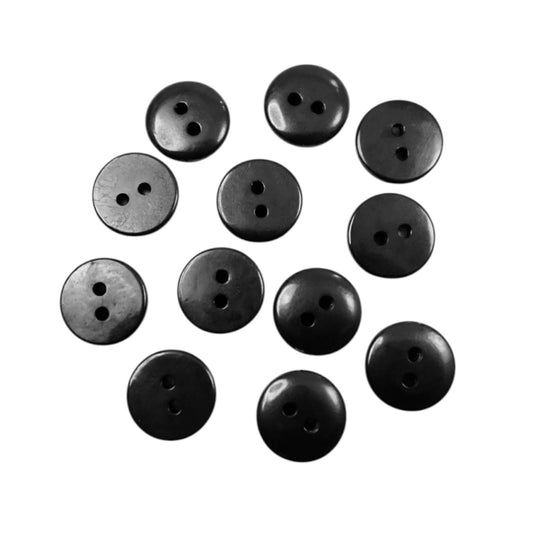 BOTON DE PASTA #20 NEGRO GRUESA