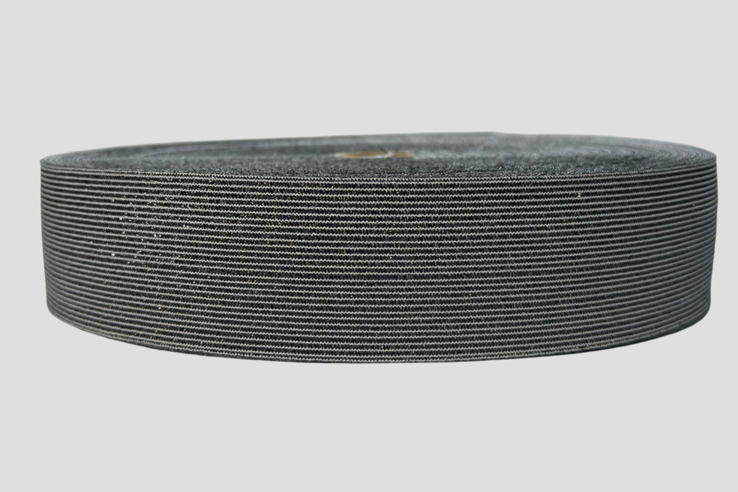 ELASTICO LUREX NEGRO BLANCO