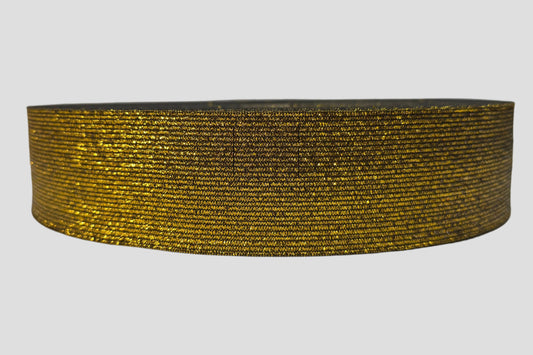 ELASTICO LUREX NEGRO ORO 30L