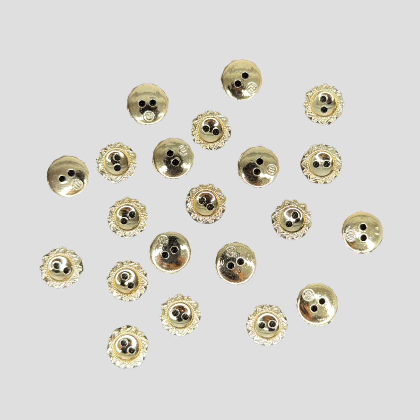 BOTON DE FIGURAS #20 ORO ROSA H-244