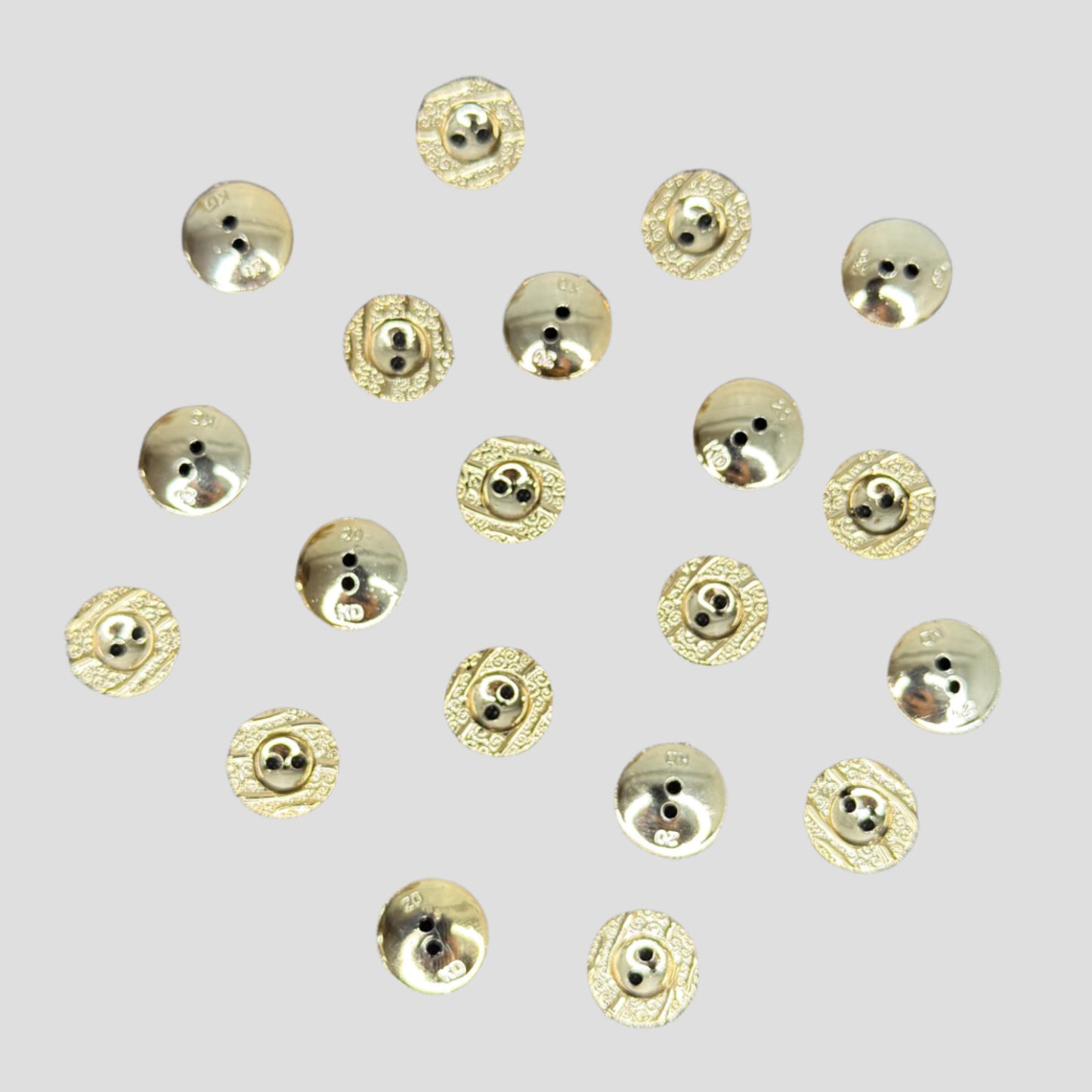 BOTON DE FIGURAS #20 ORO ROSA K-047