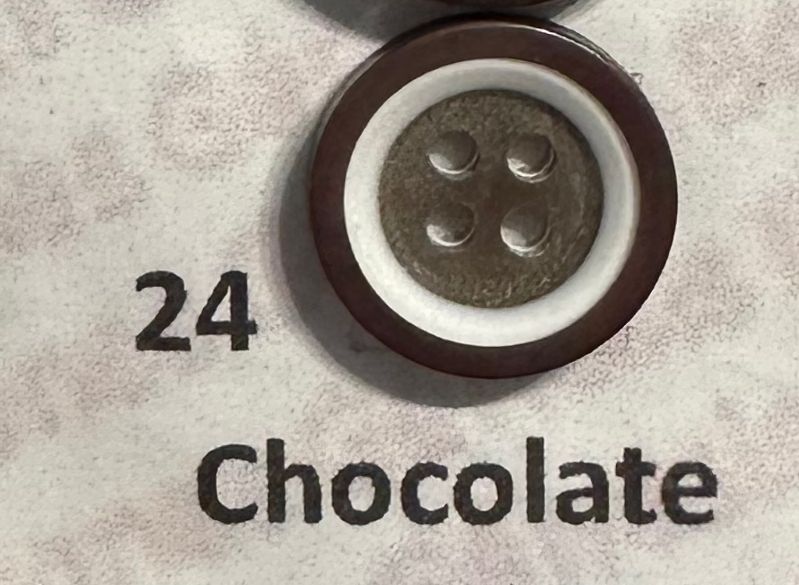 BOTON SASTRE BICOLOR CHOCOLATE #24