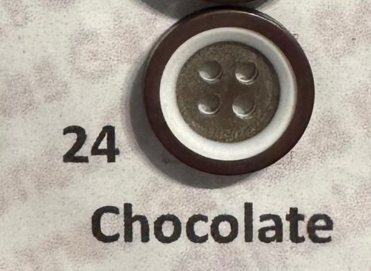 BOTON SASTRE BICOLOR CHOCOLATE #24