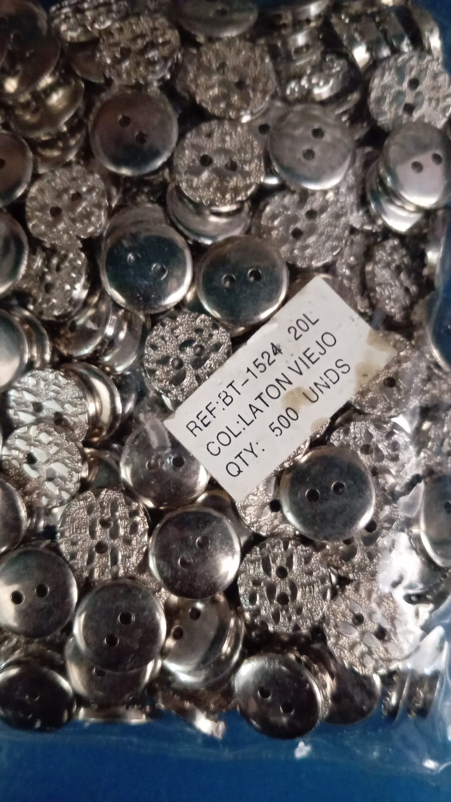 BOTON PLANO PLATA #20
