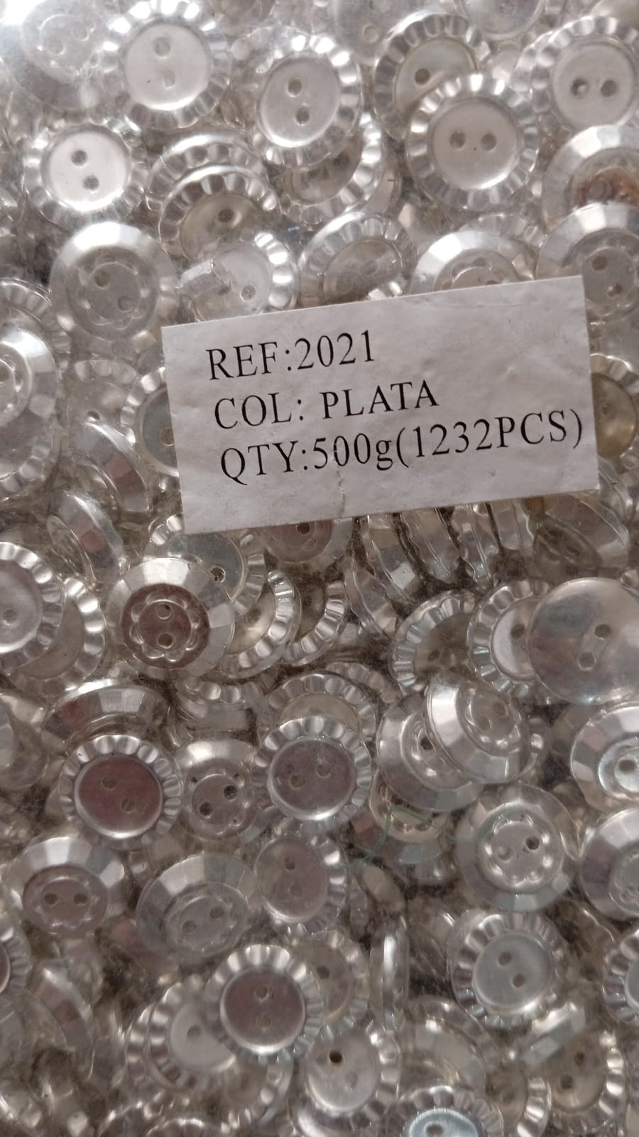 BOTON PLANO PLATA #20
