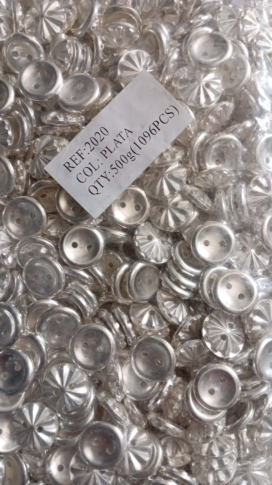 BOTON PLANO PLATA #20