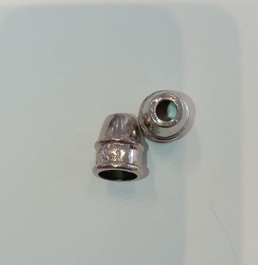 BELLOTA DE PLASTICO GRABADA NIQUEL