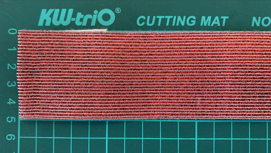 ELASTICO LUREX ROJO/BLANCO