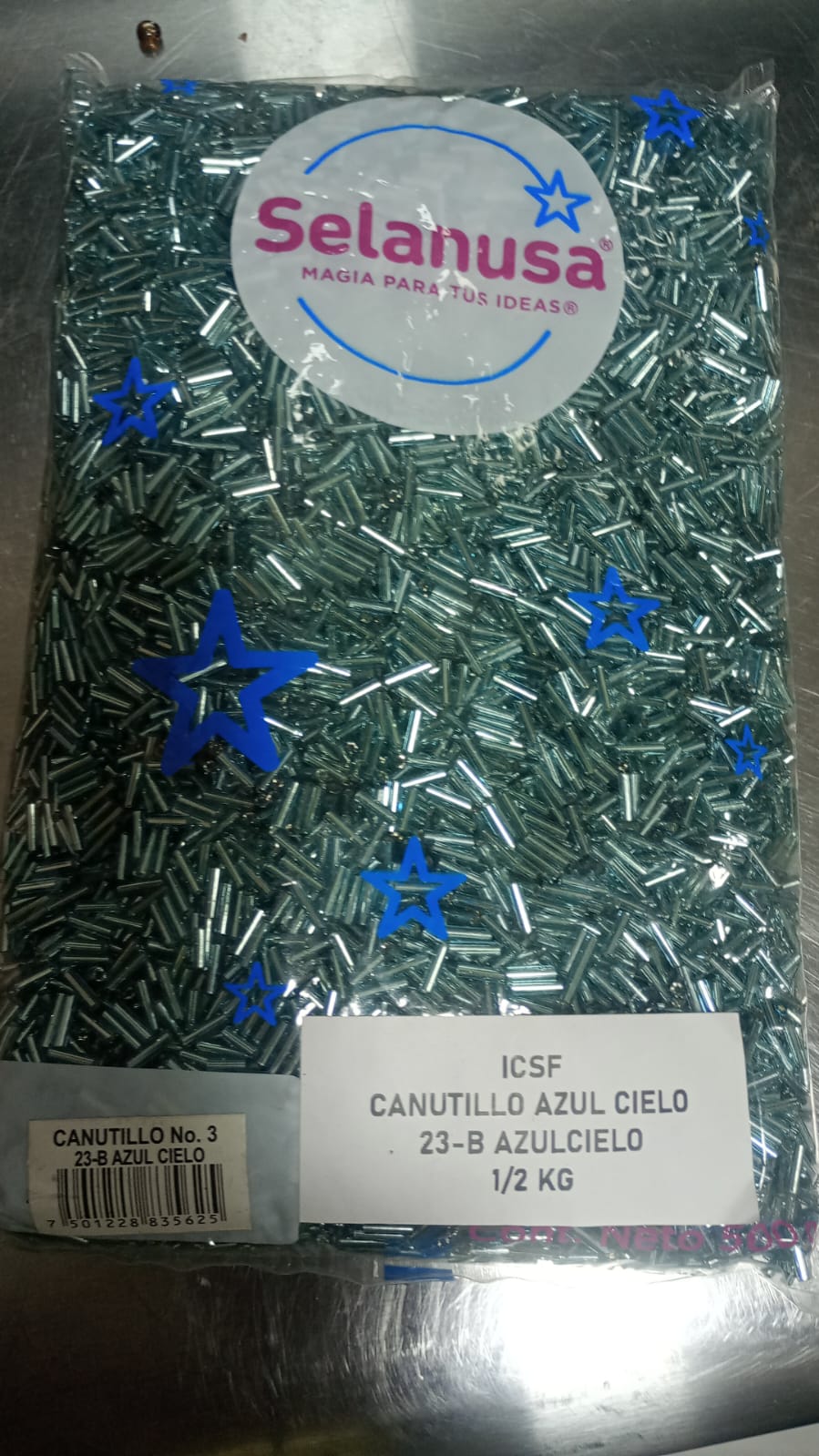 CHAQUIRA CANUTILLO AZUL CIELO 1/2KG