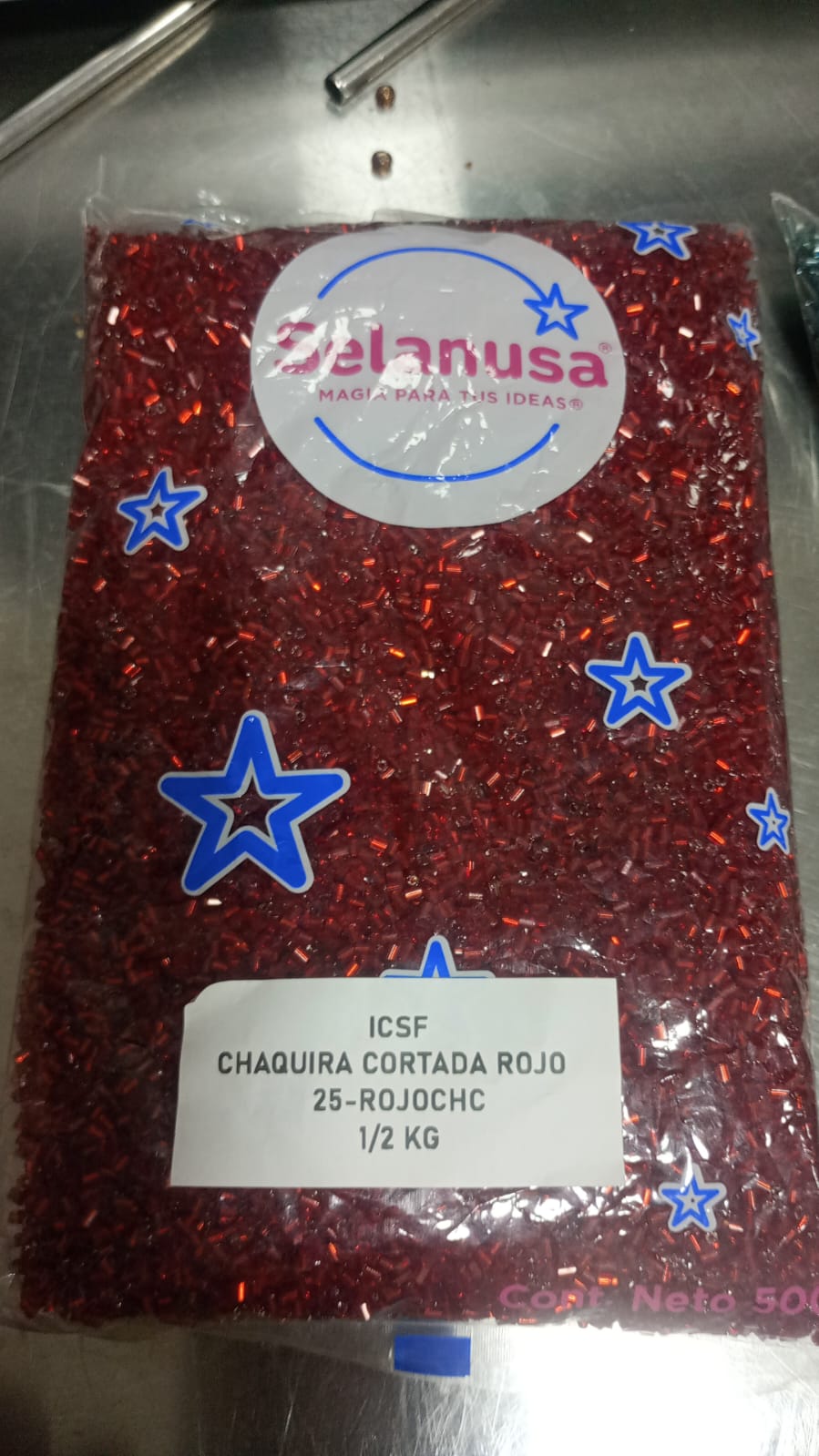CHAQUIRA CORTADA ROJO 25-RJ 1/2 KG
