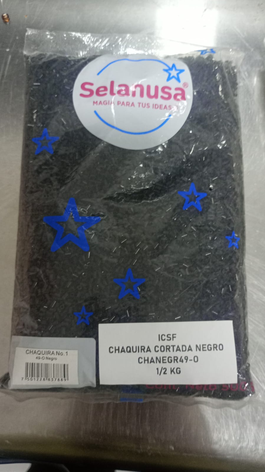 CHAQUIRA CORTADA NEGRO 49-O 1/2KG