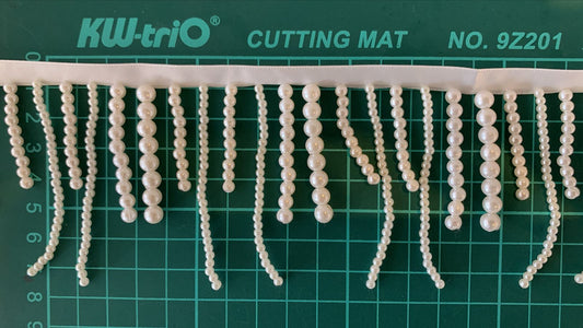 FLECO DE PERLA LLUVIA BLANCO