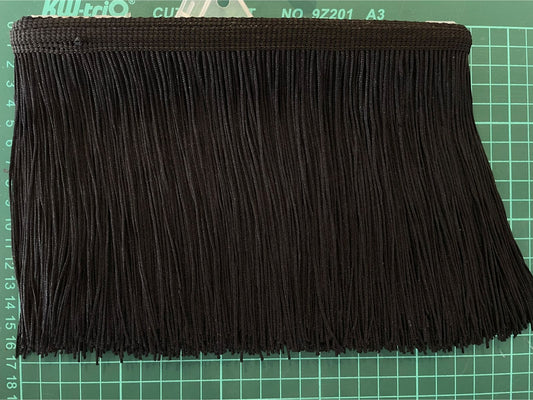 FLECO DE SEDA NEGRO 15 CM