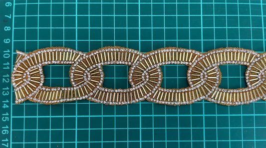 CINTA DE PEDRERIA - ESLABON ORO