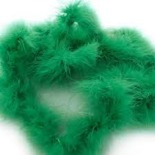 PLUMA MARABÚ MEDIANA VERDE ESMERALDA