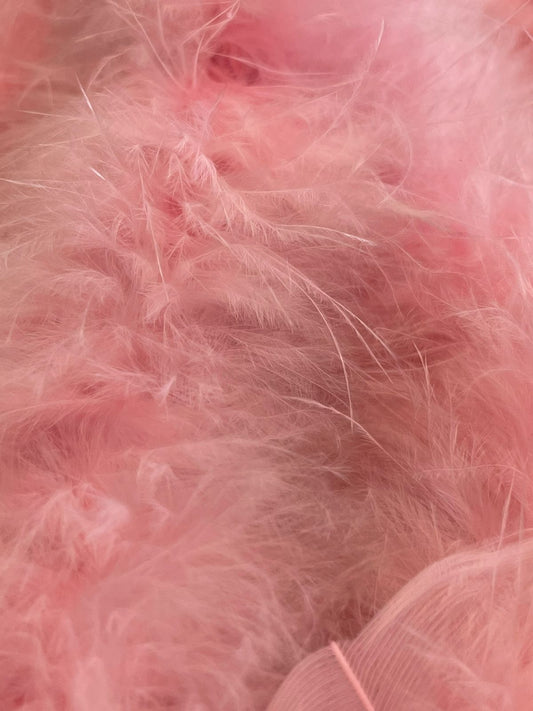 PLUMA MARABÚ MINI ROSA PASTEL