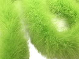PLUMA MARABÚ MINI VERDE LIMON