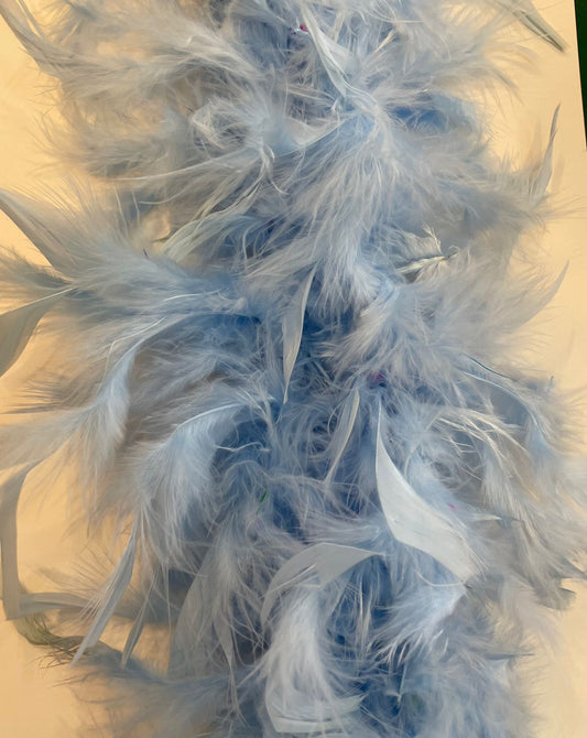 PLUMA AVESTRUZ AZUL CIELO