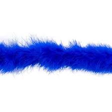 PLUMA MARABÚ MINI AZUL REY