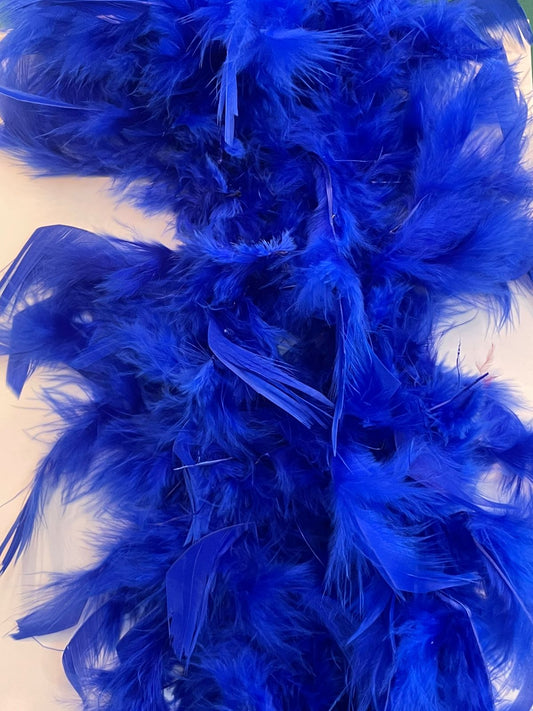 PLUMA AVESTRUZ AZUL REY