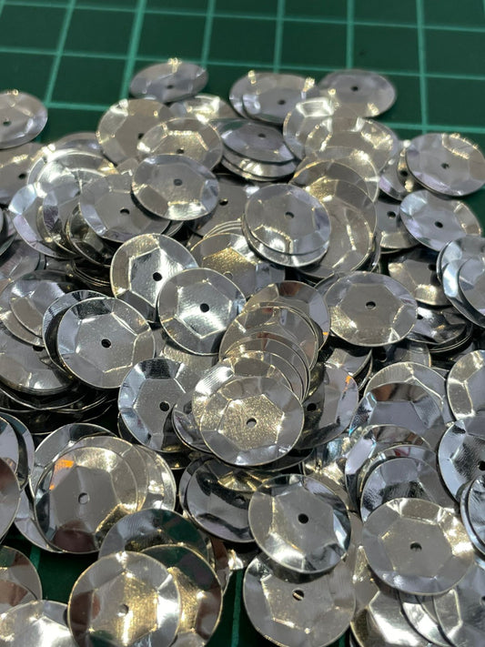 LENTEJUELA TIRA GRANDE PLATA