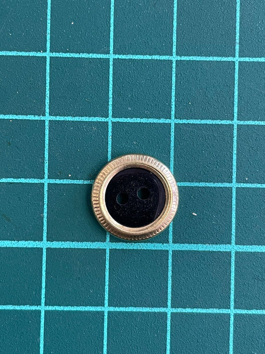 BOTON GRECAS #20 NEGRO ARO DORADO