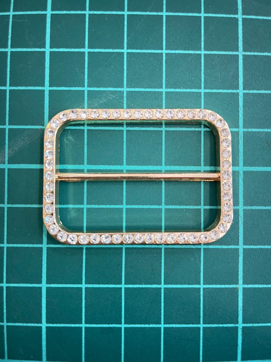 HEBILLA RECTANGULAR 1 FILA PIEDRA