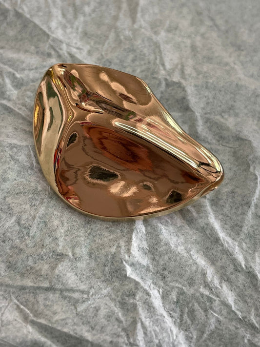 BOTON CON PATA FIGURA ORO ROSA
