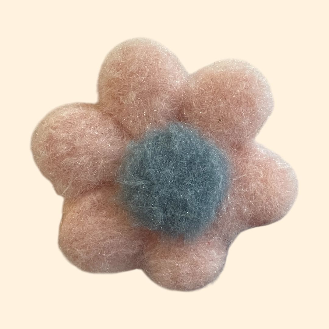 PELUCHE FLOR 2 COLORES 6 PETALOS ROSA