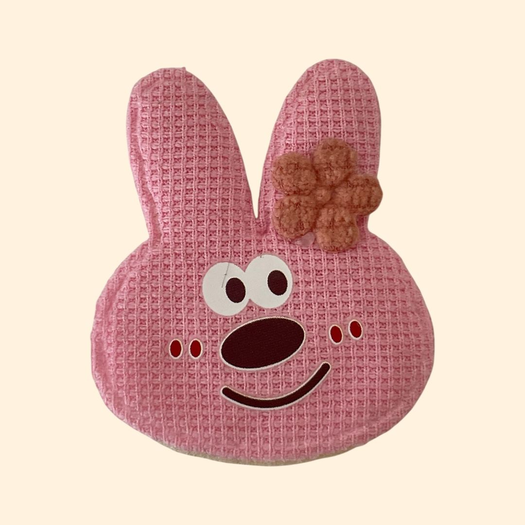 PELUCHE CONEJO FELIZ ROJO