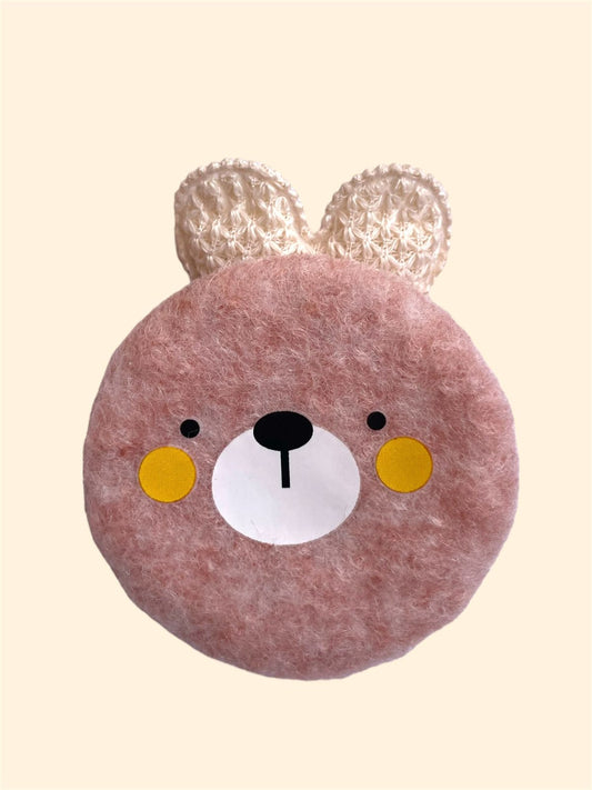 PELUCHE OSO CIRCULO ROSA
