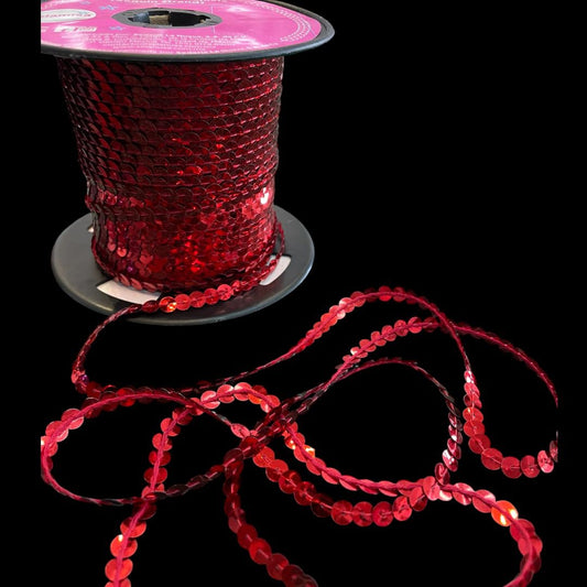 LENTEJUELA ROLLO ROJO