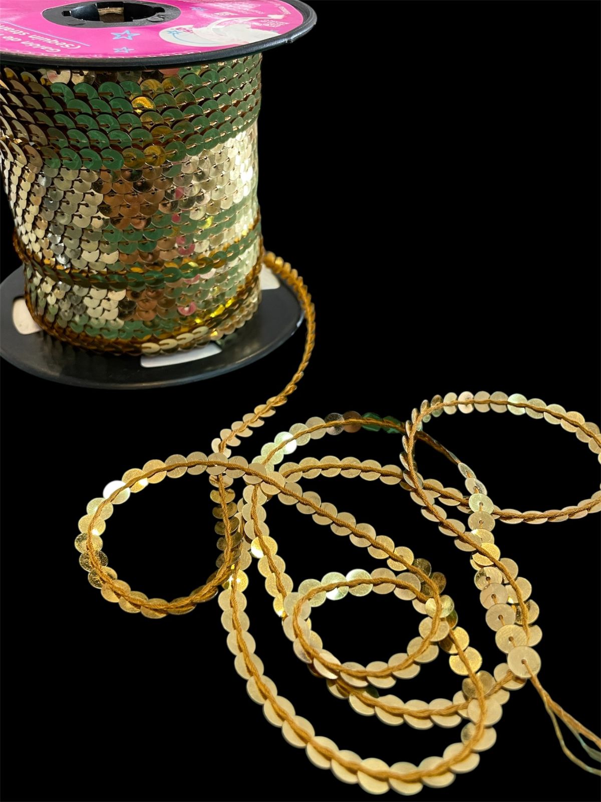 LENTEJUELA ROLLO ORO