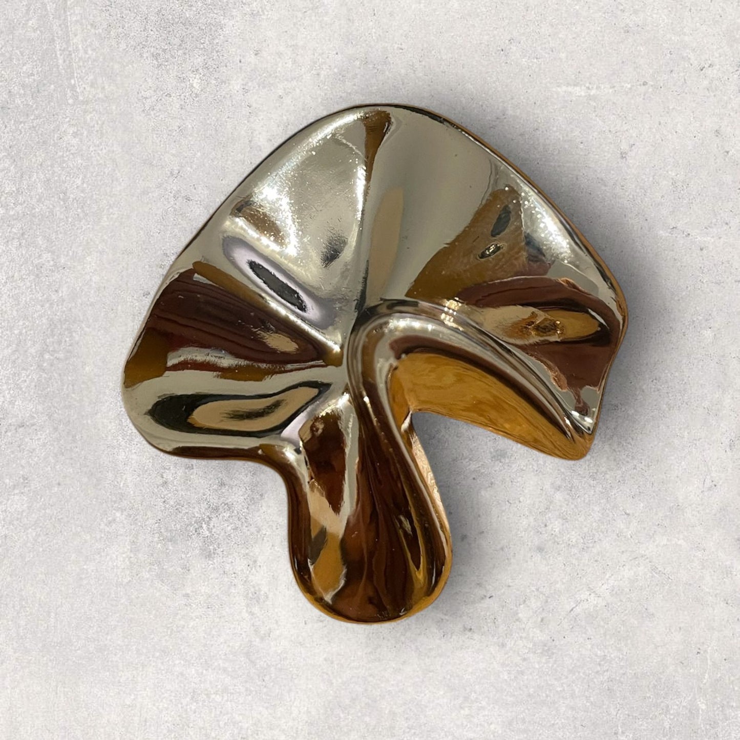 BROCHE IRREGULAR ORO-ROSA
