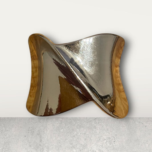 HEBILLA MOÑO ORO-ROSA