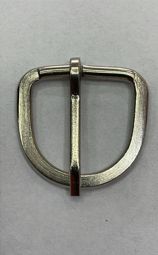 HEBILLA TIPO D #19 PLANA NIQUEL