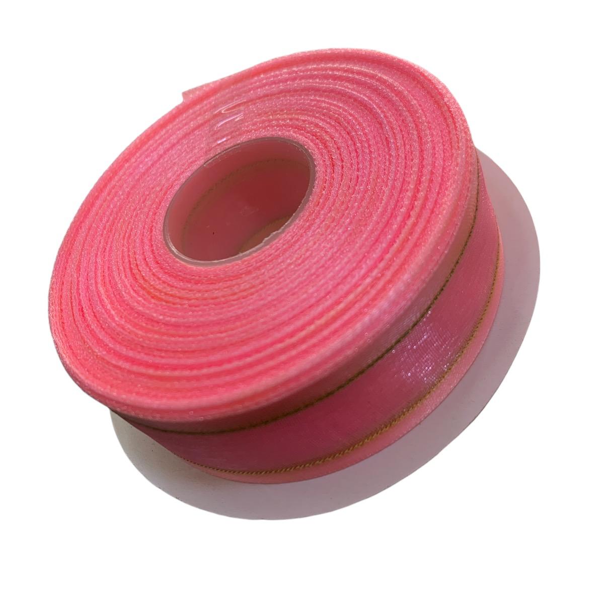 LISTON DE ORGANZA 7/8 ROSA BEBE
