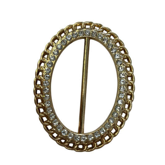 HEBILLA OVALADA CON PIEDRA