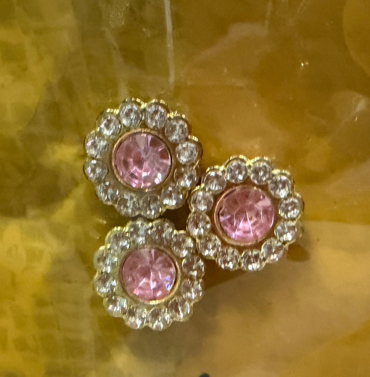 REMACHE BASE ORO FLOR ROSA #8 ICSF