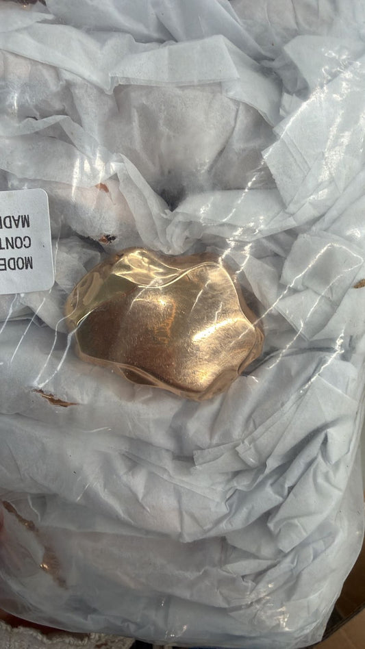 HEBILLA PLANA IRREGULAR ORO ROSA JHS-130