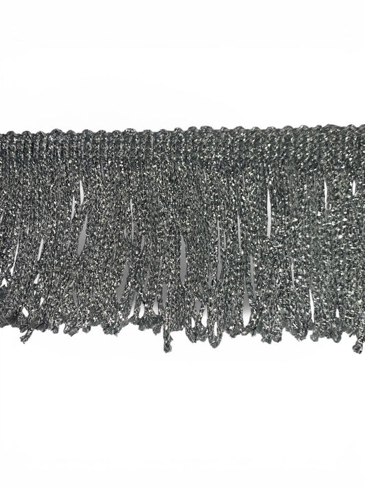 FLECO DE SEDA CON LUREX PLATA 5CM
