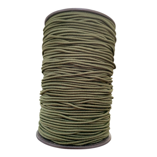 COLA DE RATA ELASTICA VERDE MILITAR #108